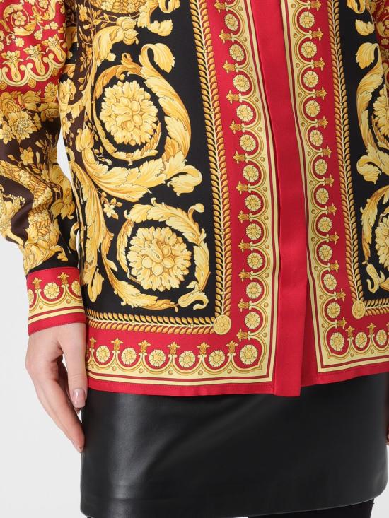 25FW 베르사체 블라우스 10013601A15215 5R650 Burgundy - VERSACE