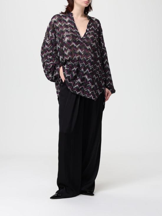 25FW 미소니 블라우스 DS25WJ0OBR012P S91P5 Violet - MISSONI