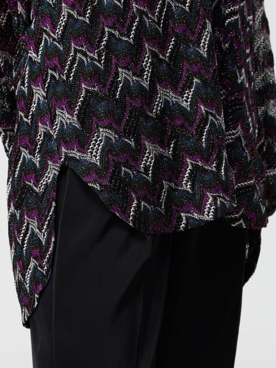 25FW 미소니 블라우스 DS25WJ0OBR012P S91P5 Violet - MISSONI