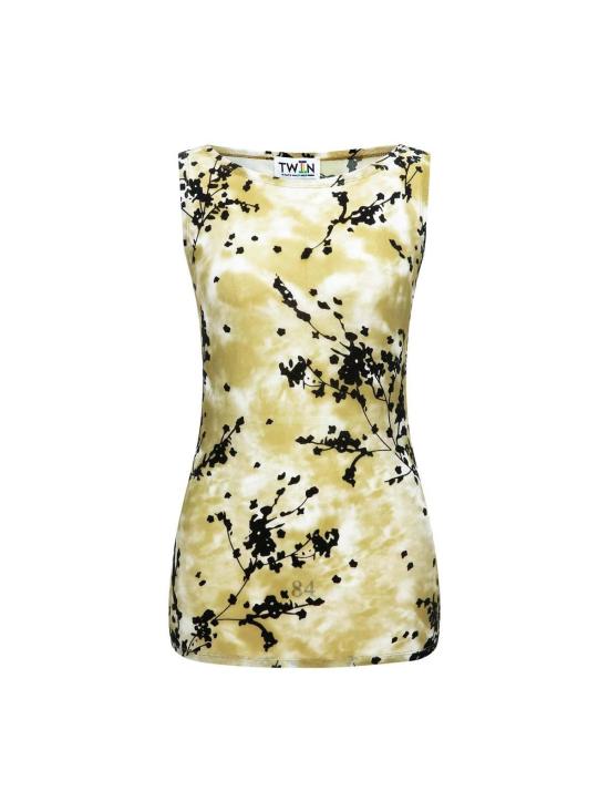  TWIN 민소매 티셔츠 트윈 메시 탱크 마블드 토프 - OTHER BRANDS