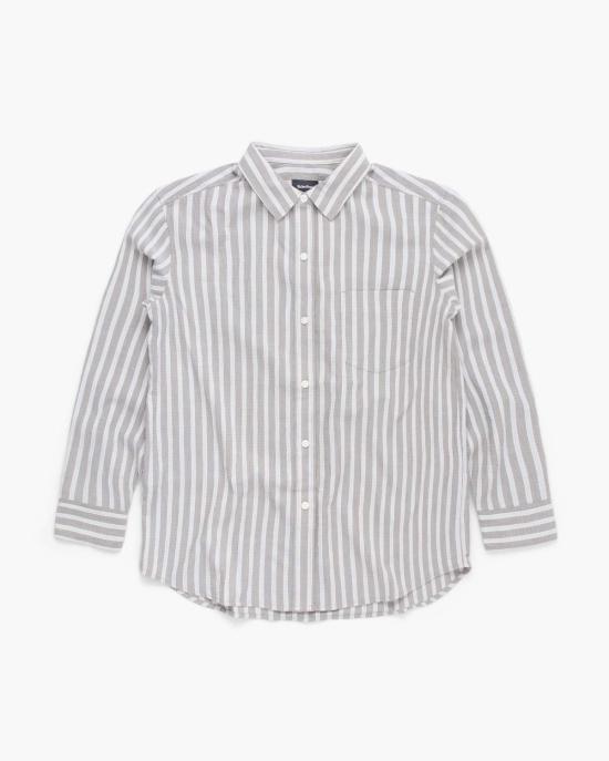  Richer Poorer 셔츠 리치어 포어러 팔레르모 버튼업 셔츠 블랙 스트라이프