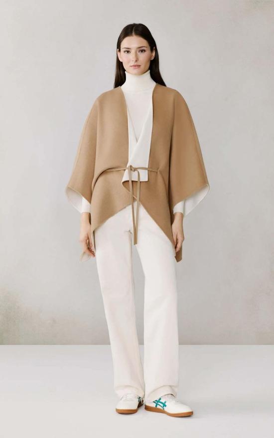  소이아 앤 키오 코트 소이아 & 쿄 제네바 더블 페이스 울 케이프 - SOIA & KYO