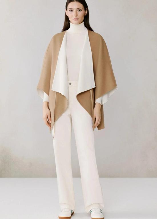  SOIA & KYO 코트 소이아 & 쿄 제네바 더블 페이스 울 케이프