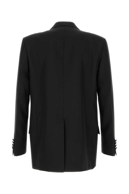 25FW 구찌 더블 브래스트 테크니컬 파나마 자켓 849881Z7AYA 1000 Black - GUCCI