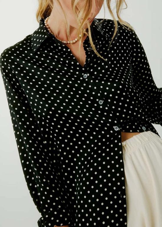  아쿠아리우스 칵테일 블라우스 비비  블랙