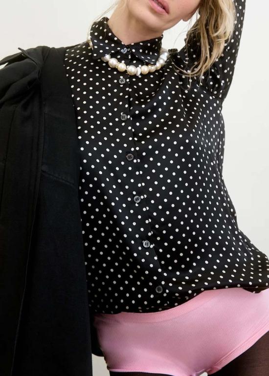  아쿠아리우스 칵테일 블라우스 비비  블랙 - AQUARIUS COCKTAIL