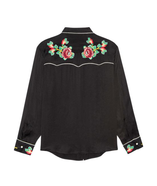  더 그레이트 블라우스 그레이트. 에어룸 로즈 웨스턴 셔츠 - THE GREAT