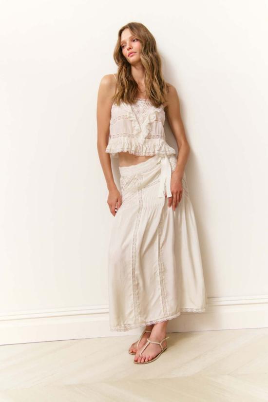  러브쉐이크팬시 롱 스커트 러브 쉑 팬시 벨로리아 스커트 - LOVESHACKFANCY