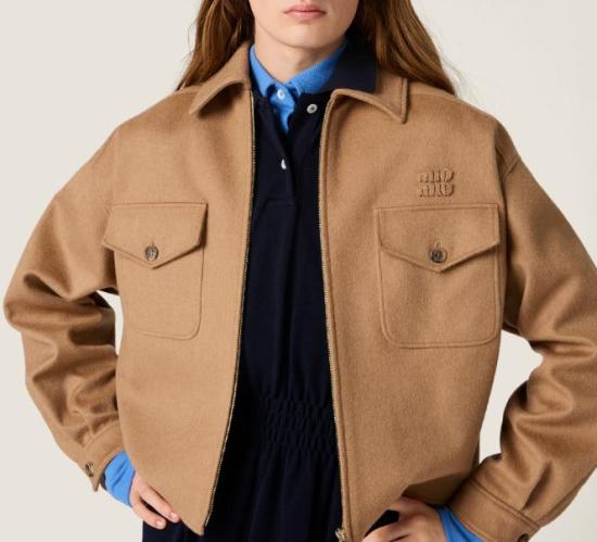 25FW 미우미우 자켓 ML1331SOOO175T F0040 CAMMELLO - MIU MIU