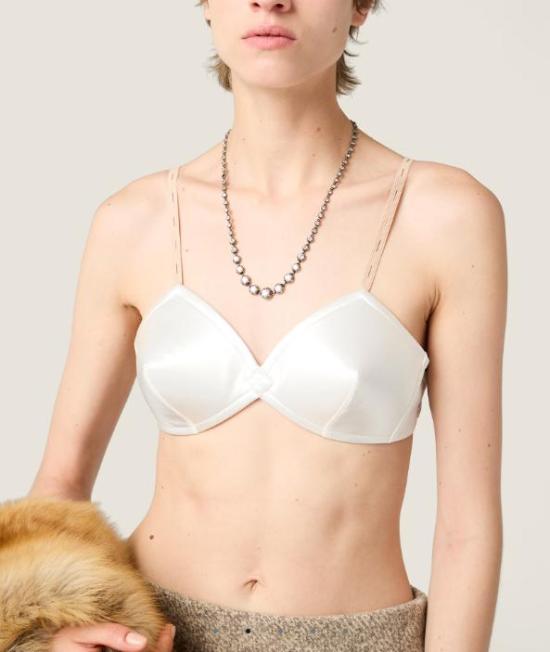 25FW 미우미우 브라 RG9504SOOO18BE F0009 BIANCO - MIU MIU