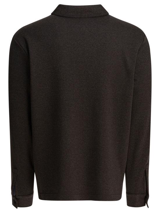 25FW 빈스 폴로 티셔츠 M12769974A164RBL Brown - VINCE