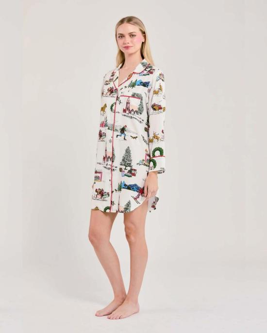  케이티 키메 언더웨어 홀리데이 투알 슬립 셔츠 - KATIE KIME