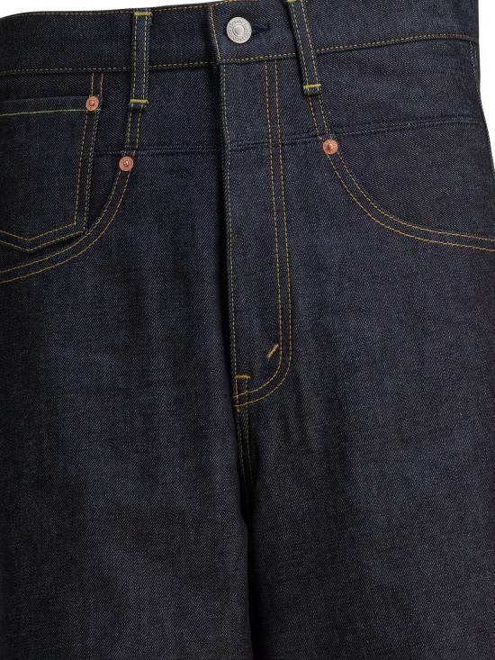 25FW 와타나베 준야 데님 팬츠 WP P202 W251 INDIGO X BROWN Blue - JUNYA WATANABE