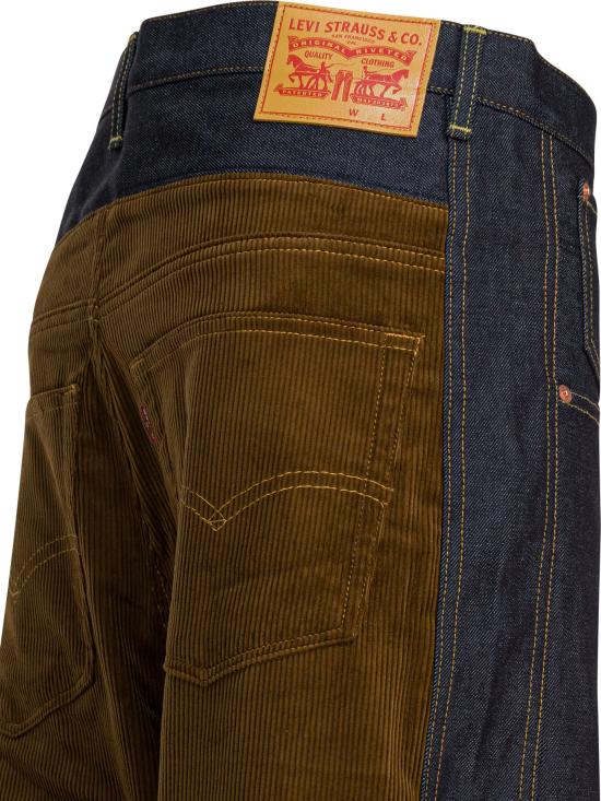 25FW 와타나베 준야 데님 팬츠 WP P202 W251 INDIGO X BROWN Blue - JUNYA WATANABE