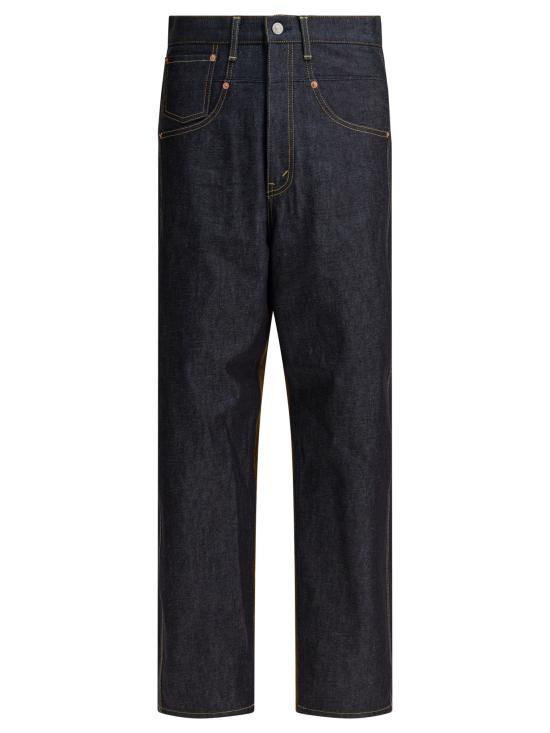 25FW 와타나베 준야 데님 팬츠 WP P202 W251 INDIGO X BROWN Blue