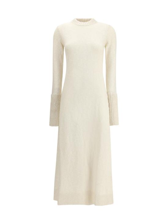 25FW 사 수 파이 롱 원피스 W25542 0101 WHITE