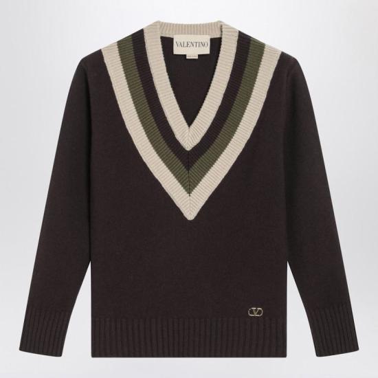 25FW 발렌티노 가라바니 가디건 7B0KC69L9SW R VALE BET BROWN