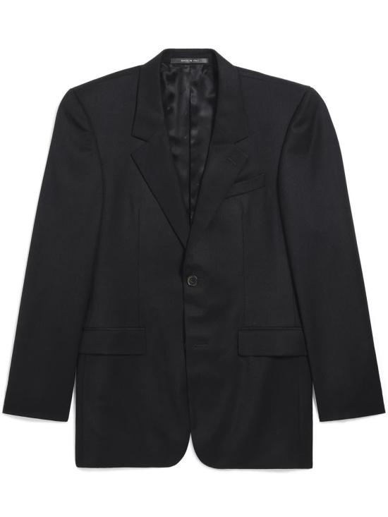 25FW 발렌시아가 스탠다드 테일러드 싱글 자켓 스탠다드 테일러드 싱글  850759 TPT07 1038 NEW BLACK Black