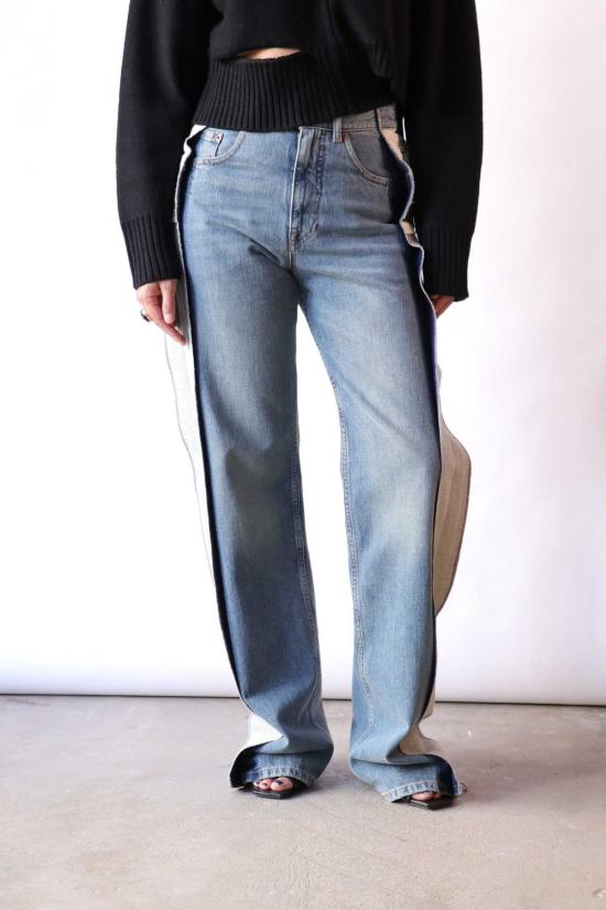  MM6 메종마르지엘라 데님 팬츠 Mm6 메종 마르지엘라 스트레이트 레그 진 - MM6 MAISON MARGIELA