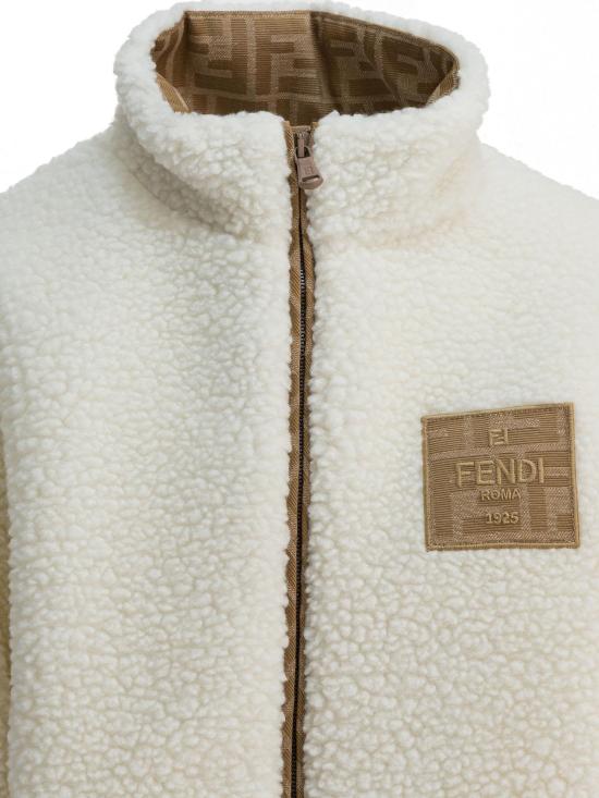 25FW [키즈] 펜디 코트 JFA218 AUKQF0TU9 WHITE - FENDI