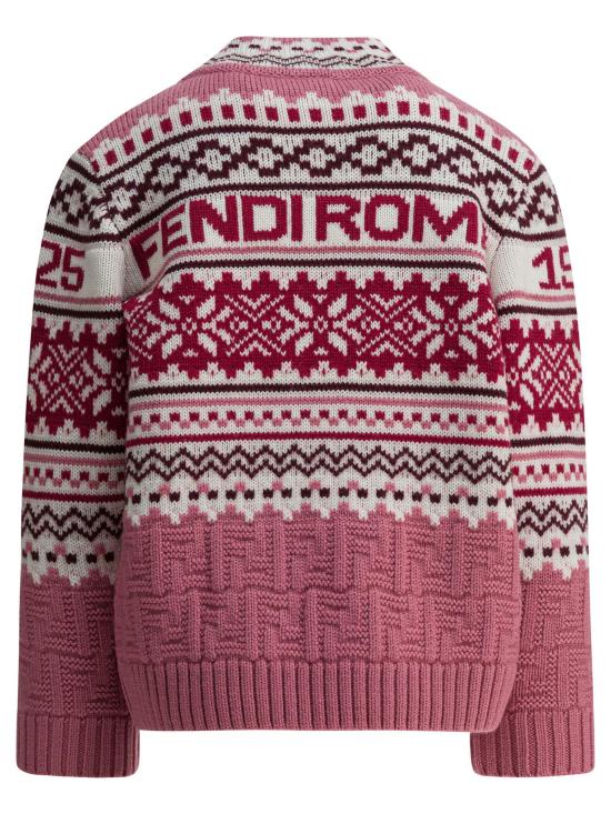 25FW [키즈] 펜디 니트/스웻셔츠 JFG235 AYMSF1T6P PINK - FENDI