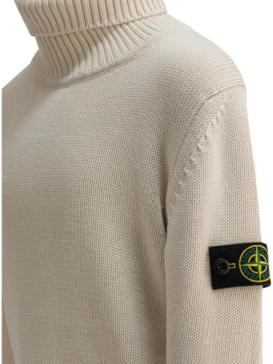 25FW [키즈] 스톤 아일랜드 터틀넥 니트 5100018 S01A2V0099 WHITE - STONE ISLAND