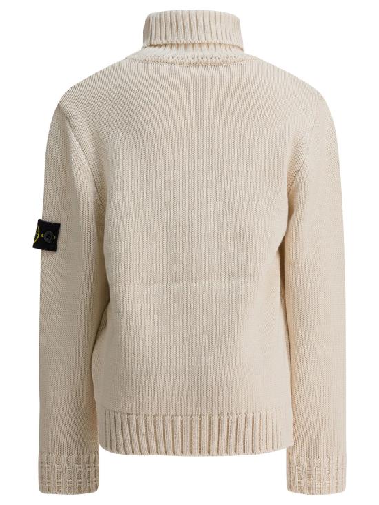 25FW [키즈] 스톤 아일랜드 터틀넥 니트 5100018 S01A2V0099 WHITE - STONE ISLAND