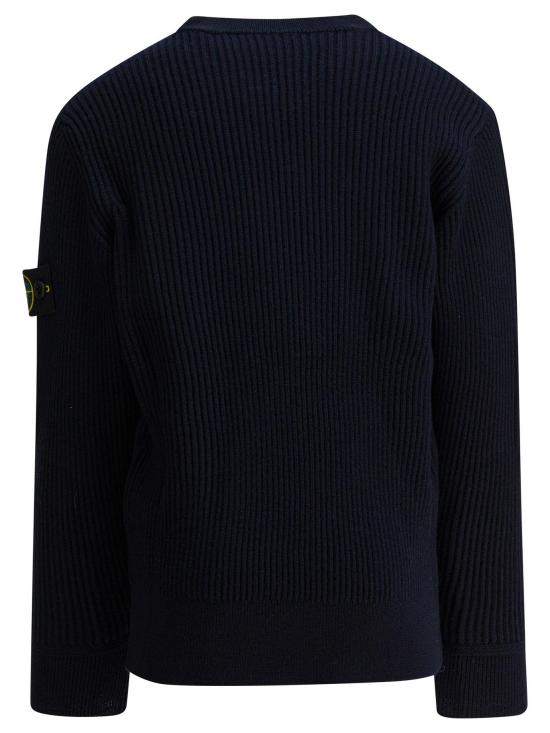 25FW [키즈] 스톤 아일랜드 캐시미어 니트 5100010 S0C02V0020 BLUE - STONE ISLAND