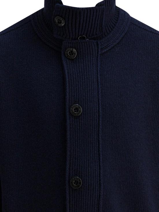 25FW [키즈] 스톤 아일랜드 터틀넥 니트 5100003 S00M1V0020 BLUE - STONE ISLAND