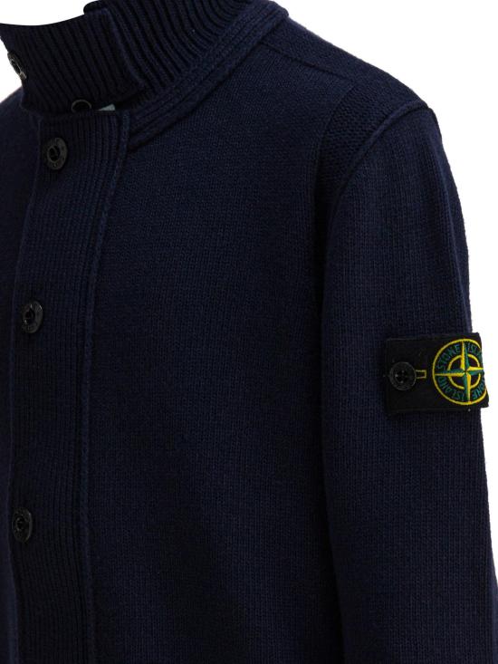25FW [키즈] 스톤 아일랜드 터틀넥 니트 5100003 S00M1V0020 BLUE - STONE ISLAND