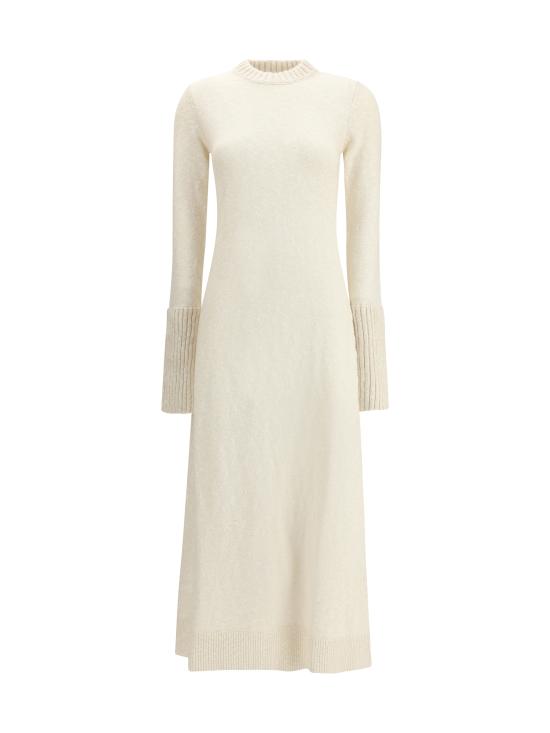 25FW 사 수 파이 롱 원피스 W25542 0101 WHITE