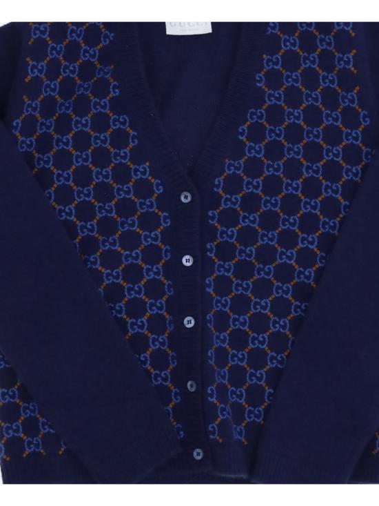 25FW [키즈] 구찌 니트/스웻셔츠 828461XKEZ6 4145 BLUE - GUCCI