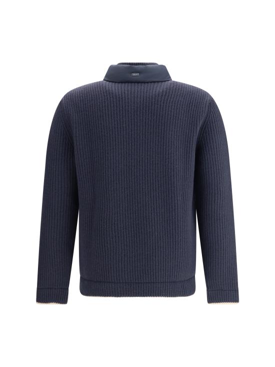 25FW 에르노 아렌델 콘 카디드 울 자켓 MP000131U70260 9201 BLUE - HERNO