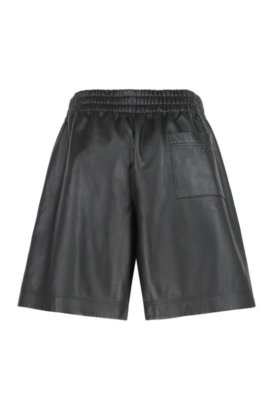 25FW 구찌 레더 버뮤다 832983XNA7N 1000 Black - GUCCI