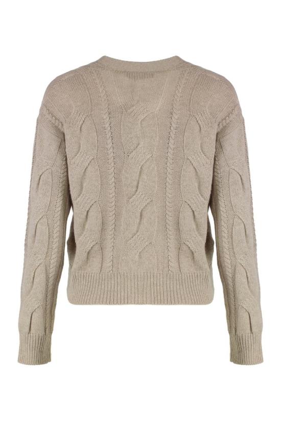 25FW 막스마라 스튜디오 가디건 ALADINO2526346022600 004 Beige - MAX MARA STUDIO