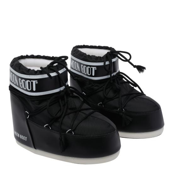 25FW 문부츠 아이콘 나일론 로우 부츠 1409340 N001 Black - MOON BOOT
