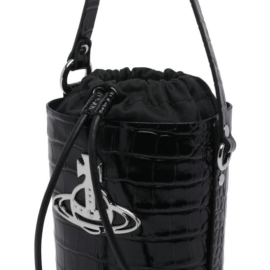 25FW 비비안웨스트우드 토트백 4C030005W L0099N401 Black - VIVIENNE WESTWOOD