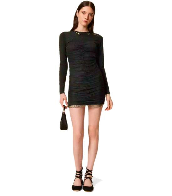 25FW 트윈셋 숏 원피스 252TT3261 00006 XS Black - TWINSET