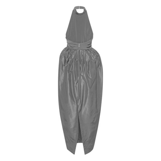 26SS 로테이트 롱 원피스 115242100 SATIN TAFF 100 BLACK - ROTATE