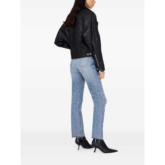 25FW 애니빙 가죽 자켓 A 01 11323 BLK26 BLACK - ANINE BING