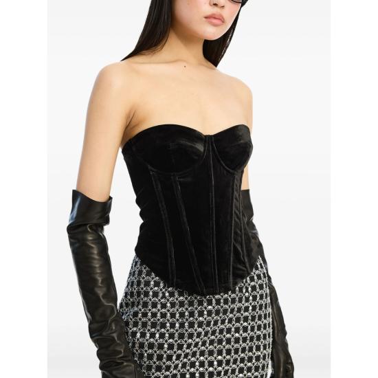 26SS 로테이트 민소매 티셔츠 115256100 VELVET BUS 100 BLACK - ROTATE