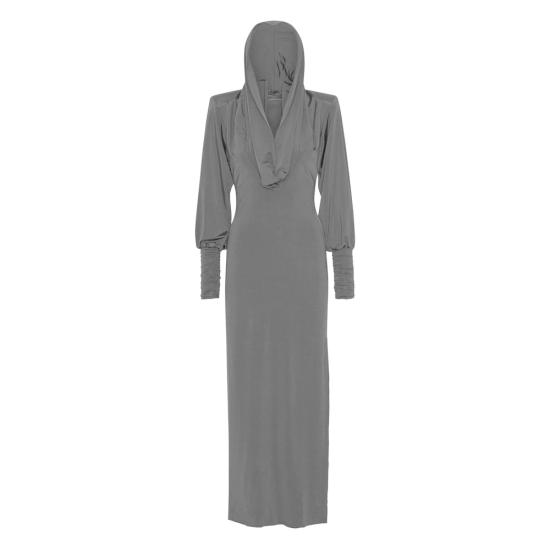 26SS 로테이트 롱 원피스 115255100 SLINKY HOO 100 BLACK