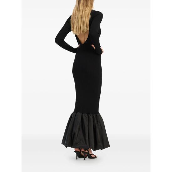 26SS 로테이트 롱 원피스 115244100 KNIT MAXI 100 BLACK - ROTATE