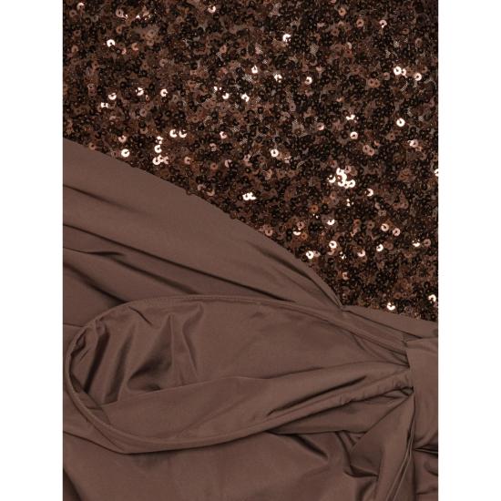26SS 로테이트 숏 스커트 1148812910 SEQUINS BO 2910 BROWN - ROTATE