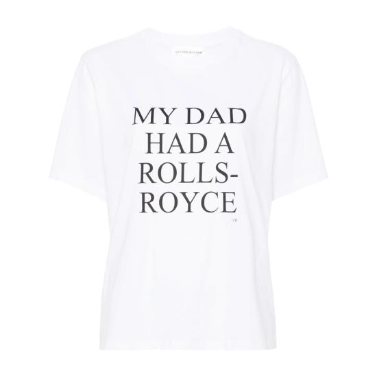 26SS 빅토리아 베컴 반팔 티셔츠 1124JTS005732A WHITE