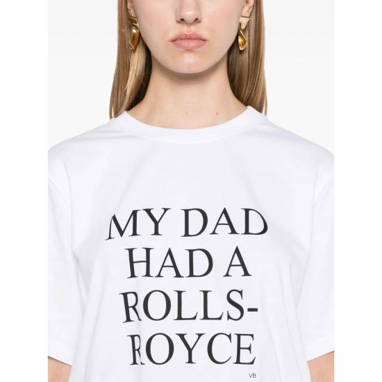 26SS 빅토리아 베컴 반팔 티셔츠 1124JTS005732A WHITE - VICTORIA BECKHAM