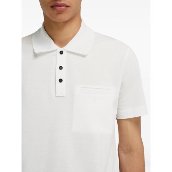 26SS 살바토레 페라가모 폴로 티셔츠 144938 0790947 BIANC WHITE - SALVATORE FERRAGAMO
