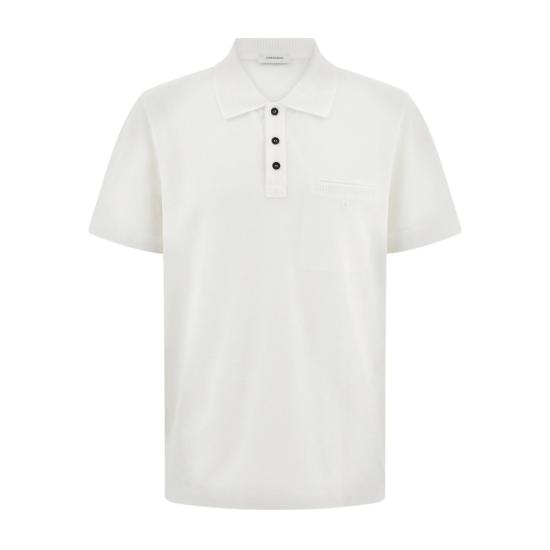 26SS 살바토레 페라가모 폴로 티셔츠 144938 0790947 BIANC WHITE
