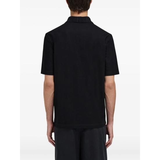 26SS 살바토레 페라가모 폴로 티셔츠 144798 0788366 NEGRI BLACK - SALVATORE FERRAGAMO