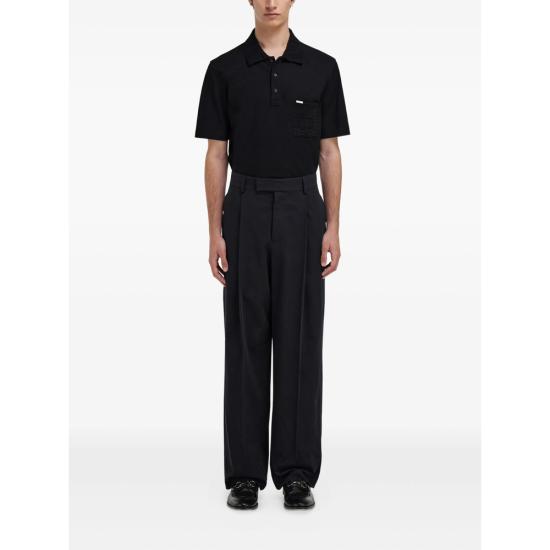 26SS 살바토레 페라가모 폴로 티셔츠 144798 0788366 NEGRI BLACK - SALVATORE FERRAGAMO